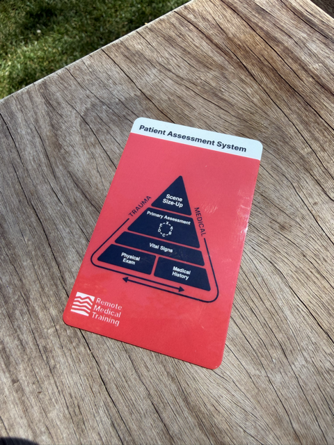 RMT Patient Assessment Wallet Card